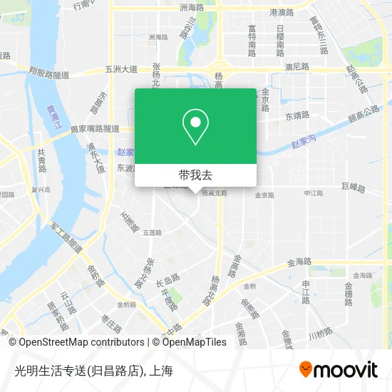 光明生活专送(归昌路店)地图