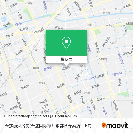金莎丽淋浴房(金盛国际家居银都路专卖店)地图
