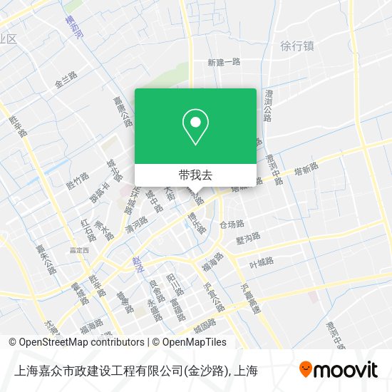 上海嘉众市政建设工程有限公司(金沙路)地图