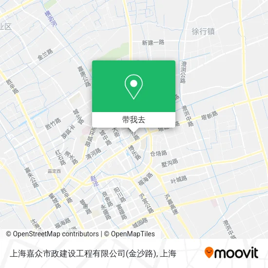 上海嘉众市政建设工程有限公司(金沙路)地图