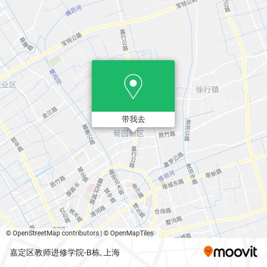 嘉定区教师进修学院-B栋地图