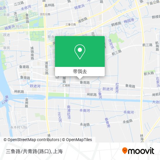 三鲁路/共青路(路口)地图