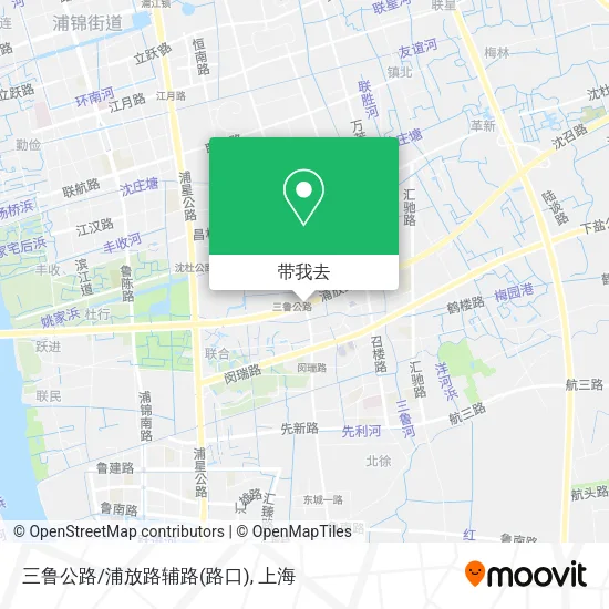 三鲁公路/浦放路辅路(路口)地图