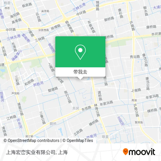 上海宏峦实业有限公司地图
