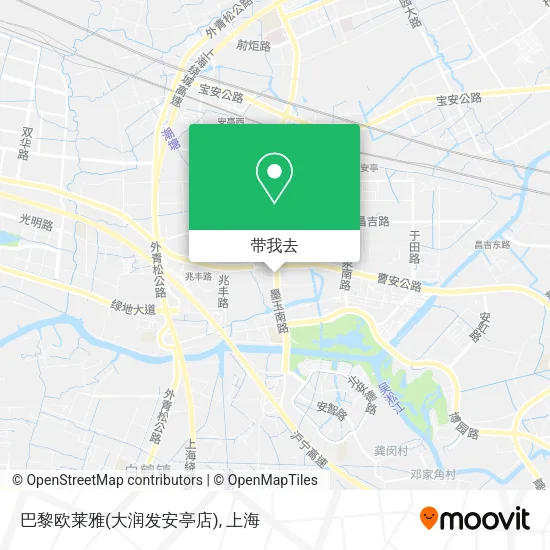 巴黎欧莱雅(大润发安亭店)地图
