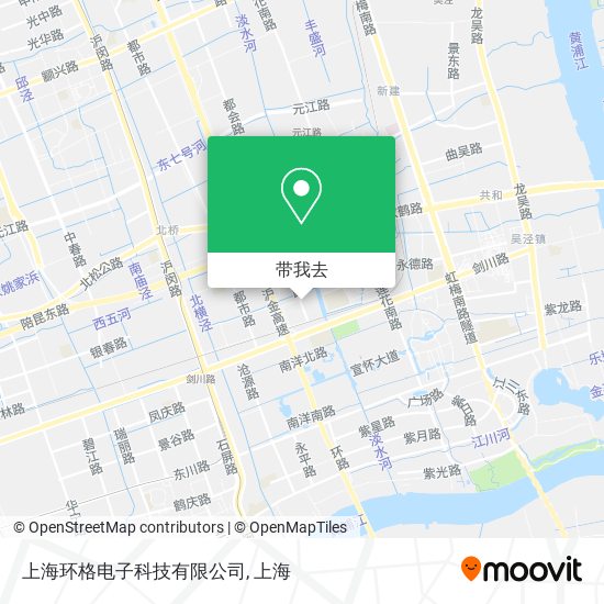 上海环格电子科技有限公司地图