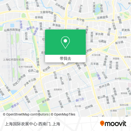 上海国际农展中心-西南门地图