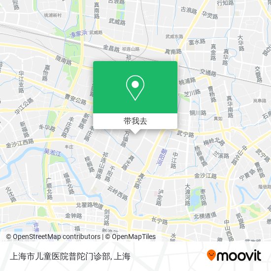 上海市儿童医院普陀门诊部地图