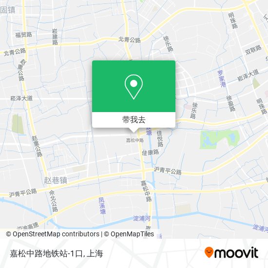 嘉松中路地铁站-1口地图