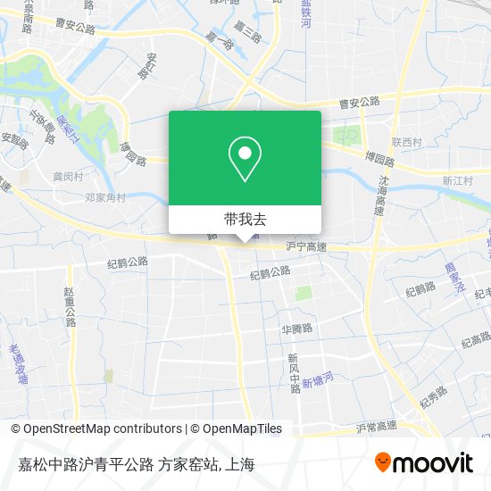 嘉松中路沪青平公路 方家窑站地图