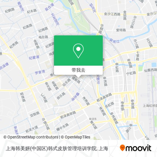 上海韩美妍(中国区)韩式皮肤管理培训学院地图