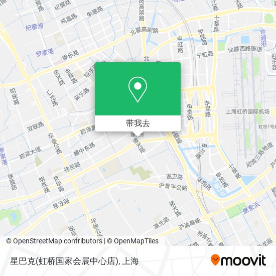 星巴克(虹桥国家会展中心店)地图