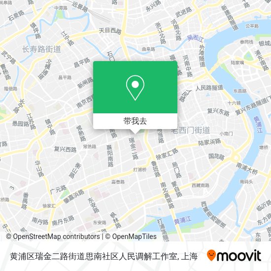 黄浦区瑞金二路街道思南社区人民调解工作室地图