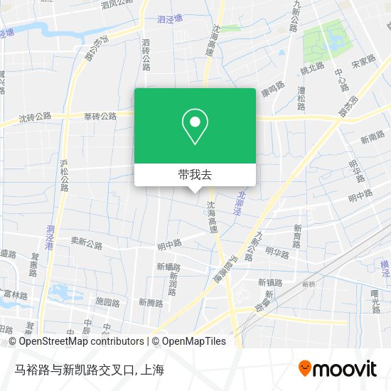 马裕路与新凯路交叉口地图