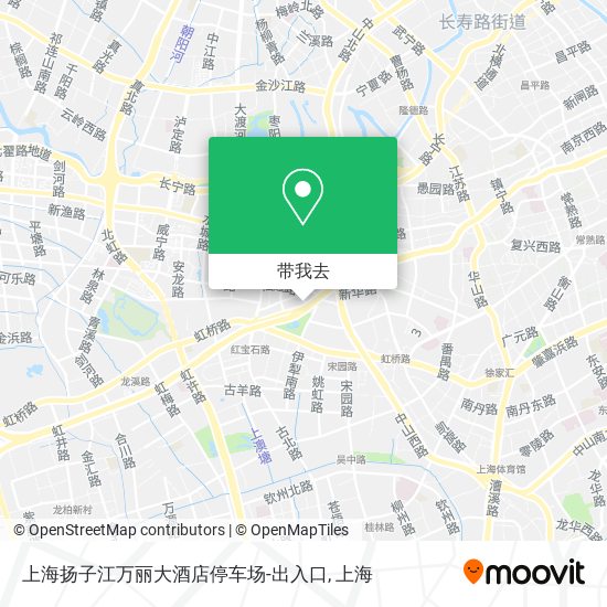上海扬子江万丽大酒店停车场-出入口地图