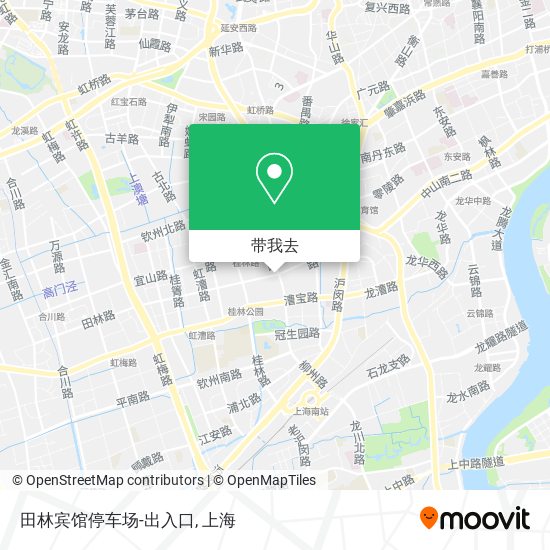 田林宾馆停车场-出入口地图