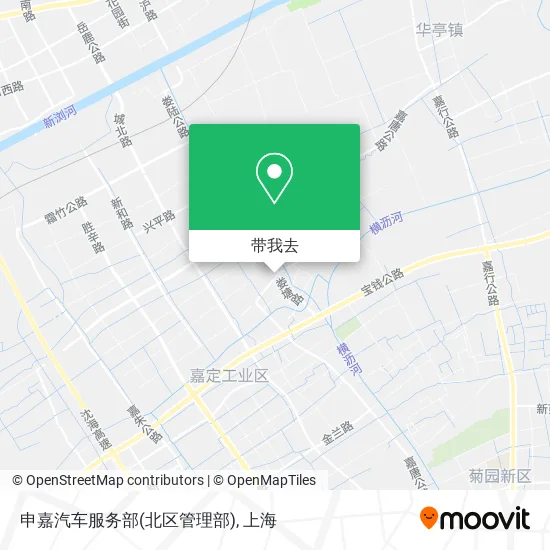 申嘉汽车服务部(北区管理部)地图