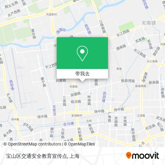 宝山区交通安全教育宣传点地图