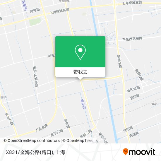 X831/金海公路(路口)地图