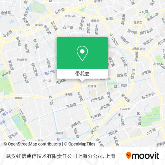 武汉虹信通信技术有限责任公司上海分公司地图