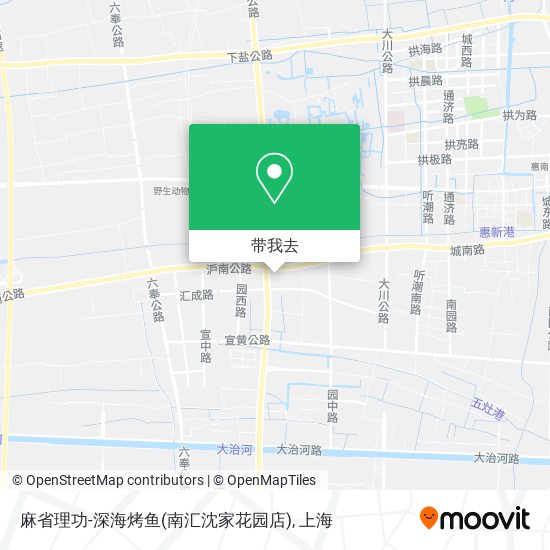 麻省理功-深海烤鱼(南汇沈家花园店)地图