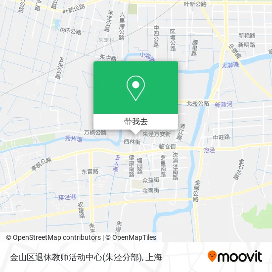 金山区退休教师活动中心(朱泾分部)地图