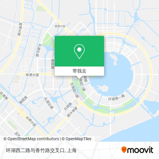 环湖西二路与香竹路交叉口地图