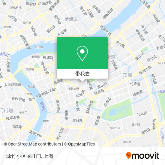 源竹小区-西1门地图