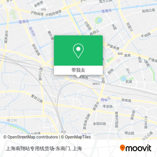 上海南翔站专用线货场-东南门地图