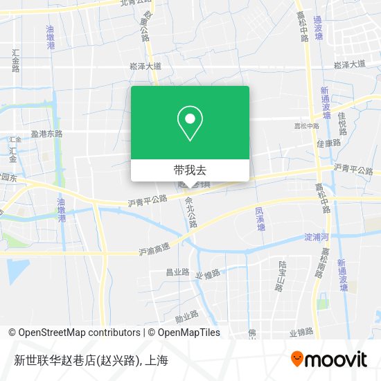 新世联华赵巷店(赵兴路)地图