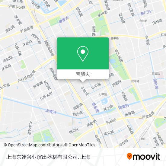 上海东翰兴业演出器材有限公司地图