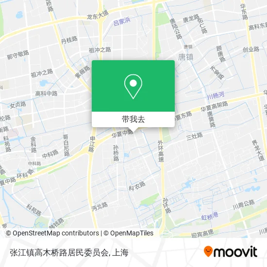 张江镇高木桥路居民委员会地图