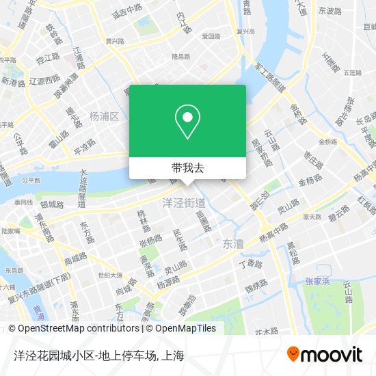 洋泾花园城小区-地上停车场地图