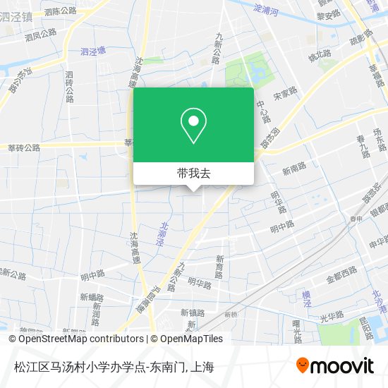 松江区马汤村小学办学点-东南门地图