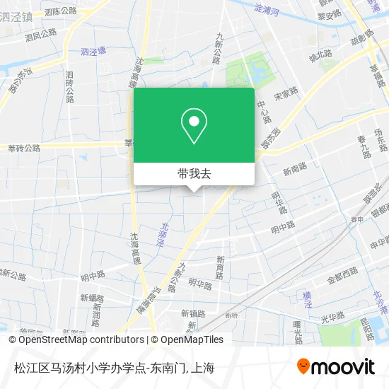 松江区马汤村小学办学点-东南门地图
