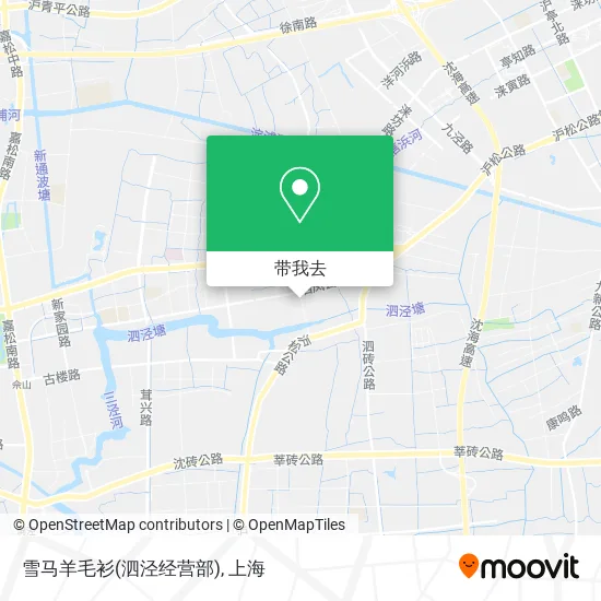 雪马羊毛衫(泗泾经营部)地图
