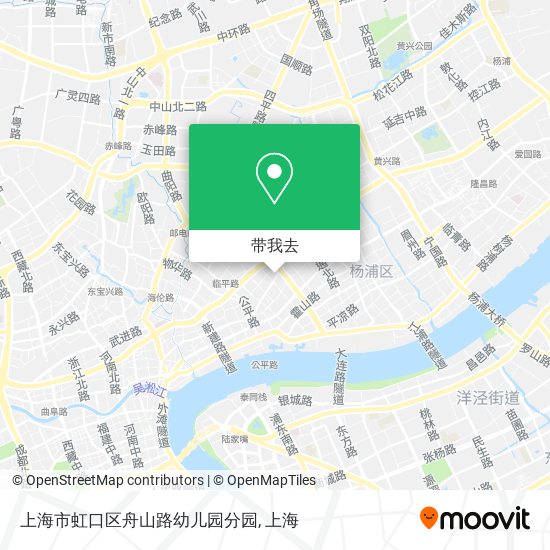 上海市虹口区舟山路幼儿园分园地图