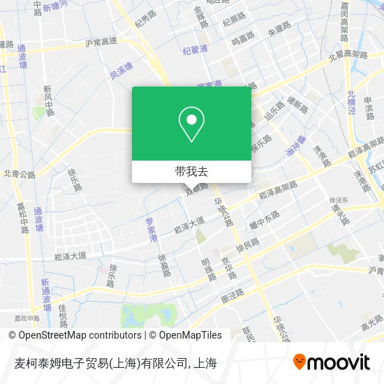 麦柯泰姆电子贸易(上海)有限公司地图