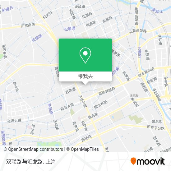 双联路与汇龙路地图