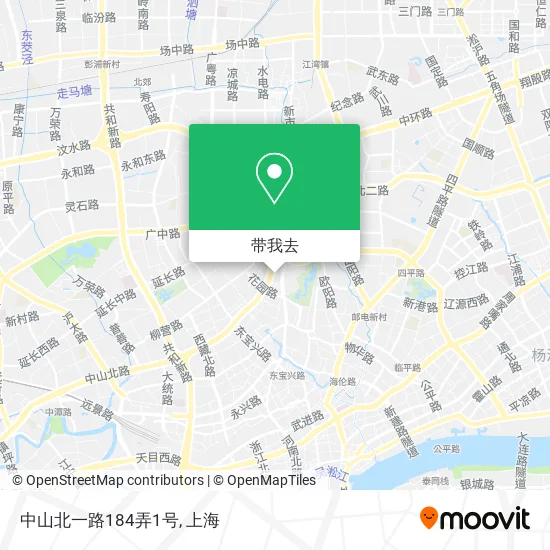 中山北一路184弄1号地图