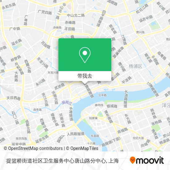 提篮桥街道社区卫生服务中心唐山路分中心地图