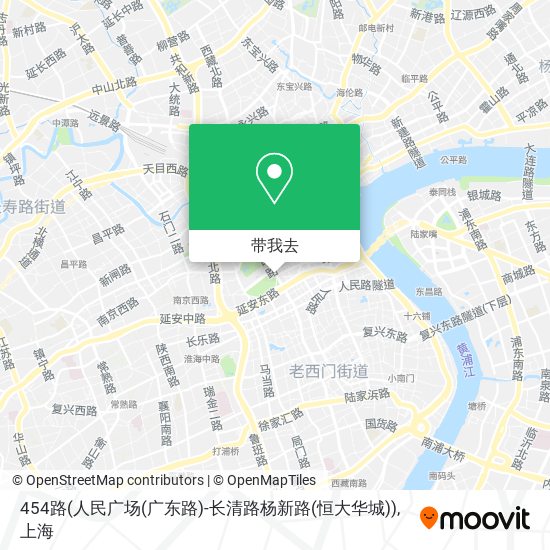 454路(人民广场(广东路)-长清路杨新路(恒大华城))地图