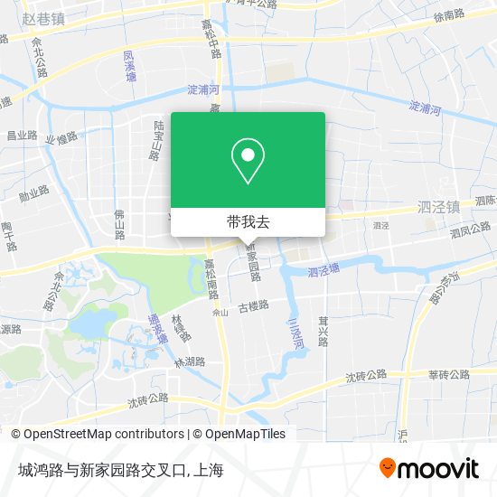 城鸿路与新家园路交叉口地图