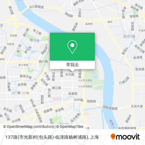 137路(市光新村(包头路)-临潼路杨树浦路)地图