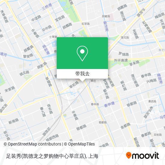 足装秀(凯德龙之梦购物中心莘庄店)地图