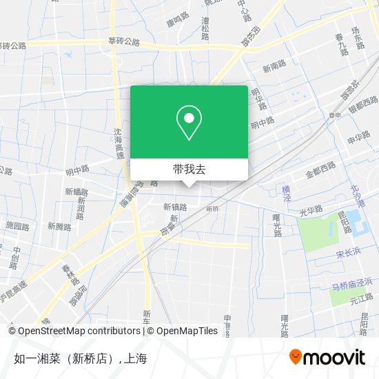 如一湘菜（新桥店）地图
