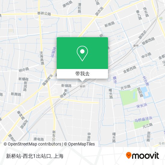 新桥站-西北1出站口地图