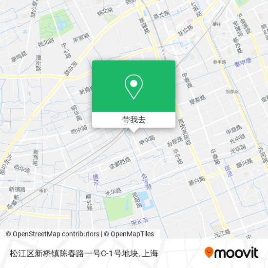 松江区新桥镇陈春路一号C-1号地块地图