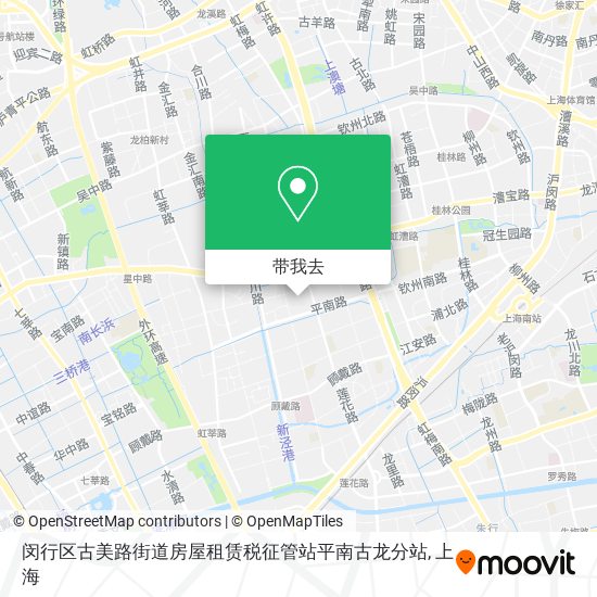 闵行区古美路街道房屋租赁税征管站平南古龙分站地图