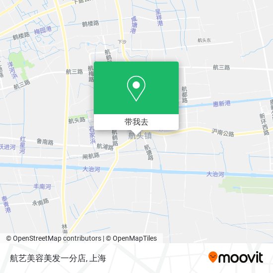 航艺美容美发一分店地图